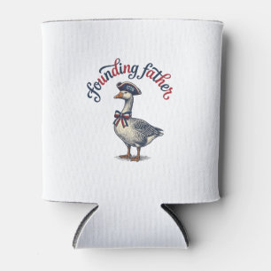 Rafraîchisseur Pour Canette Père fondateur Oie Vintage Chemise patriotique Des