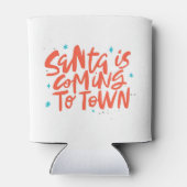 Rafraîchisseur Pour Canette Père Noël arrive à Town Holiday Design (Dos)