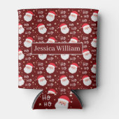 Rafraîchisseur Pour Canette Père Noël Face Christmas Ho Ho Motif (Devant)