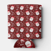 Rafraîchisseur Pour Canette Père Noël Face Christmas Ho Ho Motif (Dos)