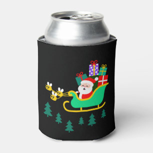 Rafraîchisseur Pour Canette Père Noël Traîneau Abeilles Cadeaux de Noël Pins N