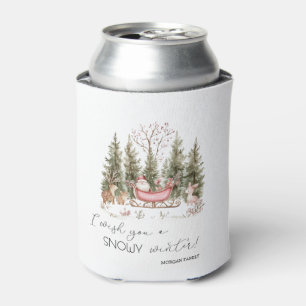 Rafraîchisseur Pour Canette Père Noël,Trainée,Cadeaux Forêt Noël