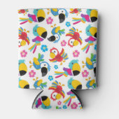 Rafraîchisseur Pour Canette Perroquets colorés, Perroquets tropicaux, Oiseaux, (Devant)