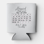 Rafraîchisseur Pour Canette Personalised Married Calendar Date Ceramic  (Devant)