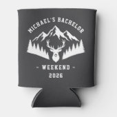 Rafraîchisseur Pour Canette Personalized Bachelor Weekend Mountain (Devant)