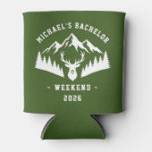 Rafraîchisseur Pour Canette Personalized Bachelor Weekend Mountain (Devant)