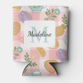 Rafraîchisseur Pour Canette Personalized Bookish Girly Tea Girl (Devant)