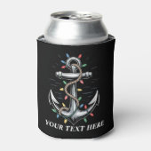 Rafraîchisseur Pour Canette Personalized Christmas Lights Boating Sailing (Can devant)