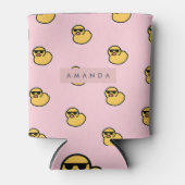 Rafraîchisseur Pour Canette Personalized Cool Yellow Rubber Duck Pattern (Devant)