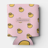 Rafraîchisseur Pour Canette Personalized Cool Yellow Rubber Duck Pattern (Dos)