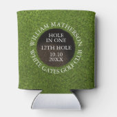 Rafraîchisseur Pour Canette Personalized Golf Hole in One Award (Dos)