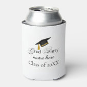 Rafraîchisseur Pour Canette Personalized Grad Party, Name and Year (Can devant)