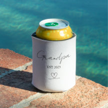 Personalized Grandpa EST Year | Can Cooler