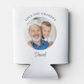 Rafraîchisseur Pour Canette Personalized Love You Grandpa Photo (Dos)