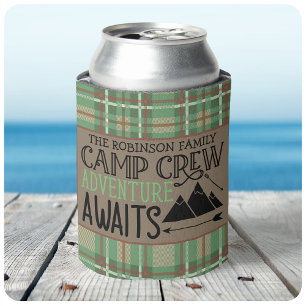 Rafraîchisseur Pour Canette PERSONALIZED NAME Cabin Camping Adventure