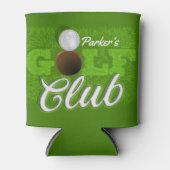 Rafraîchisseur Pour Canette Personalized NAME Golfer Green Golf Course Club (Devant)