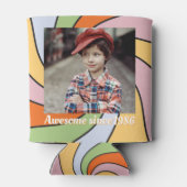 Rafraîchisseur Pour Canette Personalized Name Photo Birthday Cooler (Dos)