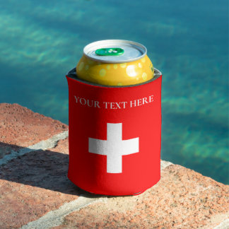 Rafraîchisseur Pour Canette Personalized Switzerland Flag Schweiz Swiss Europe