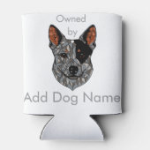 Rafraîchisseur Pour Canette Personnalisable appartenant à (Blue Heeler) (Dos)