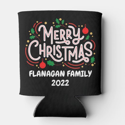 Rafraîchisseur Pour Canette Personnalisable Joyeux Noël peut refroidir (Dos)