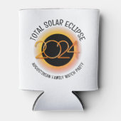 Rafraîchisseur Pour Canette Personnalisé 2024 TOTAL SOLAR ECLIPSE (Devant)