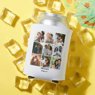 Rafraîchisseur Pour Canette Personnalisé 9 Photo Collage Modèle pour couples