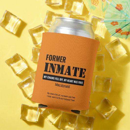 Rafraîchisseur Pour Canette Personnalisé Ancien INMATE Christian (Été in situ)