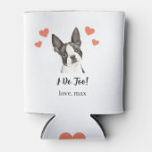 Rafraîchisseur Pour Canette Personnalisé Boston Terrier Mariage animal de comp (Devant)