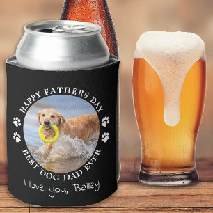 Rafraîchisseur Pour Canette Personnalisé Cute Pet Photo Fête des pères Chien P