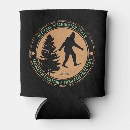 Rafraîchisseur Pour Canette Personnalisé Funny Sasquatch Emplacement et recher (Devant)