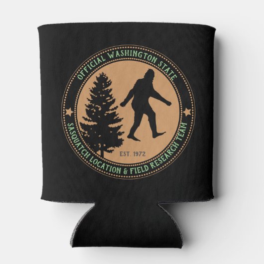 Rafraîchisseur Pour Canette Personnalisé Funny Sasquatch Emplacement et recher (Dos)
