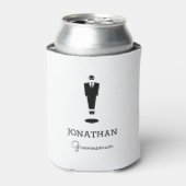 Rafraîchisseur Pour Canette Personnalisé Groomsman Gift Party personnalisé (Can devant)