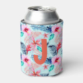 Rafraîchisseur Pour Canette Personnalisé. Hawaï tropical. (Can devant)
