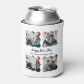 Rafraîchisseur Pour Canette Personnalisé Joyeux Nouvel An Script 4 collage pho (Can devant)