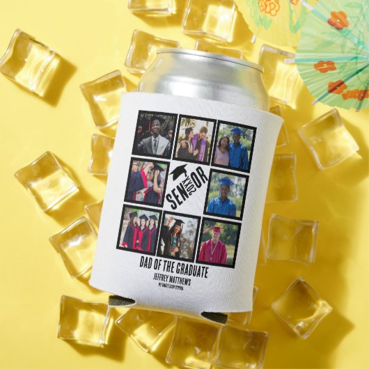 Rafraîchisseur Pour Canette Personnalisé papa de l'étudiant principal 8 Photo  (Été in situ)