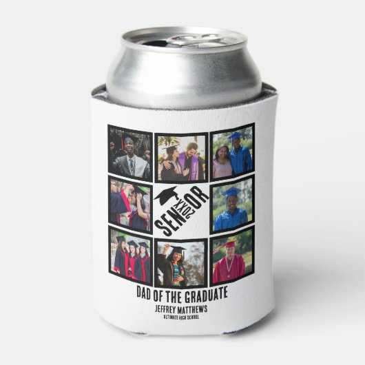 Rafraîchisseur Pour Canette Personnalisé papa de l'étudiant principal 8 Photo  (Can devant)