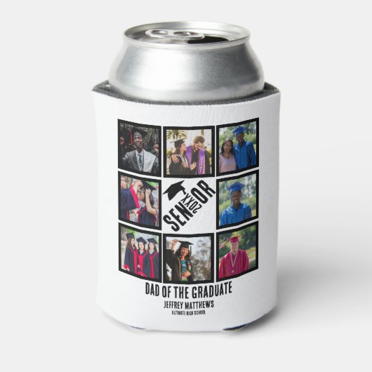 Rafraîchisseur Pour Canette Personnalisé papa de l'étudiant principal 8 Photo  (Can Dos)