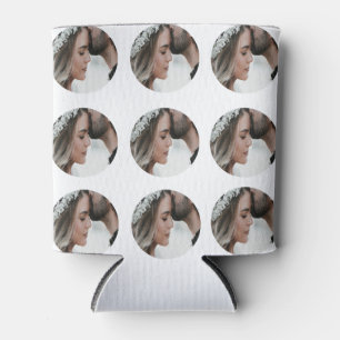 Rafraîchisseur Pour Canette personnalisé simple ajouter circulaire photo colla