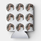 Rafraîchisseur Pour Canette personnalisé simple ajouter circulaire photo colla (Dos)