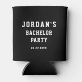 Rafraîchisseur Pour Canette Personnalisé Simple Moderne Cool Bachelor Party (Devant)