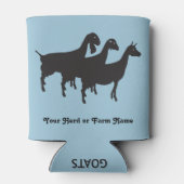 Rafraîchisseur Pour Canette PERSONNALISER Heekend Prévision Trois chèvres lait (Dos)