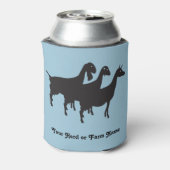 Rafraîchisseur Pour Canette PERSONNALISER Heekend Prévision Trois chèvres lait (Can Dos)