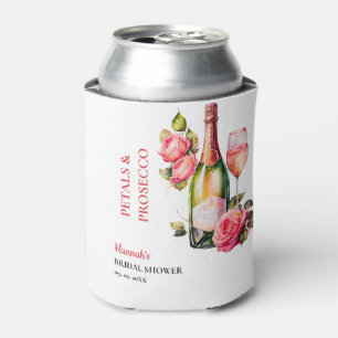 Rafraîchisseur Pour Canette Pétales et Prosecco Fête de Mariage