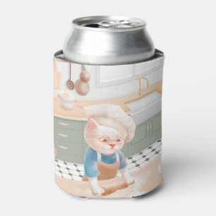 Rafraîchisseur Pour Canette Petit Chat Boulanger : Art de Pétrissage de Matin