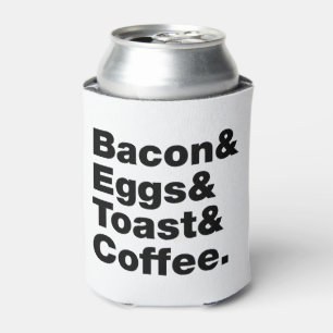 Rafraîchisseur Pour Canette Petit-déjeuner (Bacon & oeufs & Toast & Coffee.)