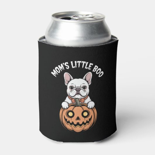 Rafraîchisseur Pour Canette Petit garçon de maman French Bulldog Hallowen (Can devant)