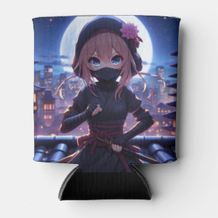 Rafraîchisseur Pour Canette Petite fille guerrière ninja