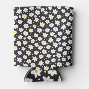 Rafraîchisseur Pour Canette Petites marguerites, vintage, arrière - plan sans