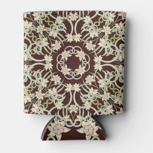 Rafraîchisseur Pour Canette Petits narcisses, carré Art nouveau.