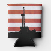 Rafraîchisseur Pour Canette Pétrole américain du sol américain (Devant)